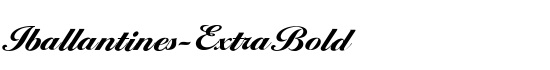 Iballantines-ExtraBold - Download Thousands of Free Fonts at FontZone.net