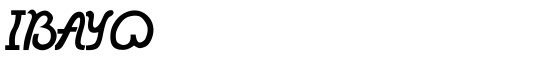IBAYO - Download Thousands of Free Fonts at FontZone.net