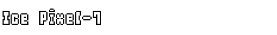 Ice Pixel-7 - Download Thousands of Free Fonts at FontZone.net
