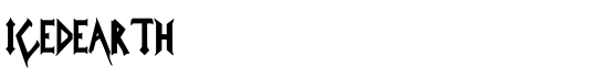 IcedEarth - Download Thousands of Free Fonts at FontZone.net