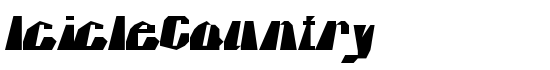 IcicleCountry - Download Thousands of Free Fonts at FontZone.net
