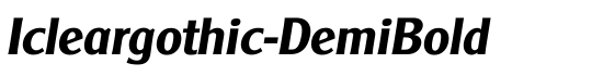 Icleargothic-DemiBold - Download Thousands of Free Fonts at FontZone.net