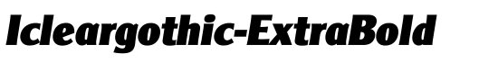 Icleargothic-ExtraBold - Download Thousands of Free Fonts at FontZone.net