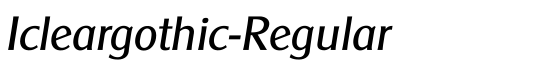 Icleargothic-Regular - Download Thousands of Free Fonts at FontZone.net