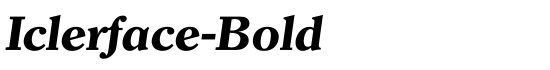 Iclerface-Bold - Download Thousands of Free Fonts at FontZone.net