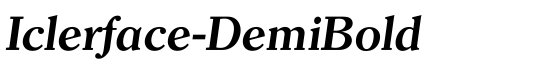 Iclerface-DemiBold - Download Thousands of Free Fonts at FontZone.net