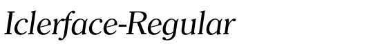 Iclerface-Regular - Download Thousands of Free Fonts at FontZone.net