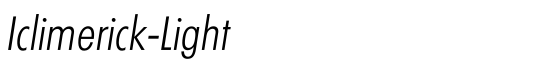 Iclimerick-Light - Download Thousands of Free Fonts at FontZone.net