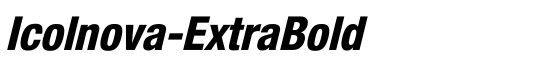 Icolnova-ExtraBold - Download Thousands of Free Fonts at FontZone.net