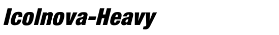 Icolnova-Heavy - Download Thousands of Free Fonts at FontZone.net
