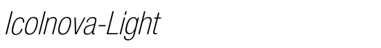 Icolnova-Light - Download Thousands of Free Fonts at FontZone.net
