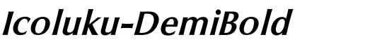 Icoluku-DemiBold - Download Thousands of Free Fonts at FontZone.net