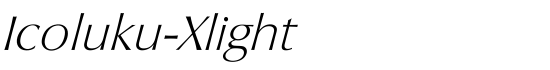Icoluku-Xlight - Download Thousands of Free Fonts at FontZone.net