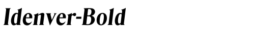 Idenver-Bold - Download Thousands of Free Fonts at FontZone.net