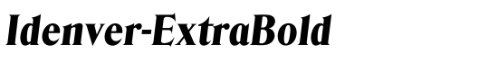 Idenver-ExtraBold - Download Thousands of Free Fonts at FontZone.net