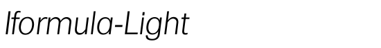 Iformula-Light - Download Thousands of Free Fonts at FontZone.net