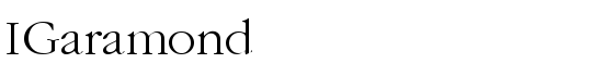 IGaramond - Download Thousands of Free Fonts at FontZone.net