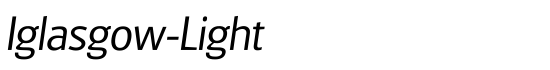Iglasgow-Light - Download Thousands of Free Fonts at FontZone.net