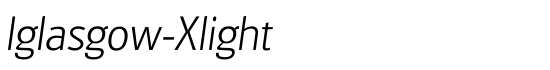 Iglasgow-Xlight - Download Thousands of Free Fonts at FontZone.net