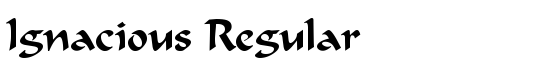 Ignacious Regular - Download Thousands of Free Fonts at FontZone.net