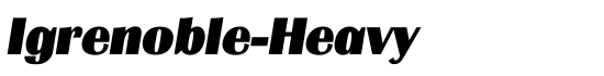 Igrenoble-Heavy - Download Thousands of Free Fonts at FontZone.net