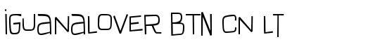 IguanaLover BTN Cn Lt - Download Thousands of Free Fonts at FontZone.net