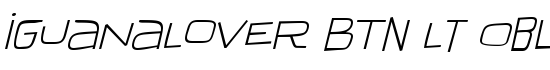 IguanaLover BTN Lt Oblique - Download Thousands of Free Fonts at FontZone.net