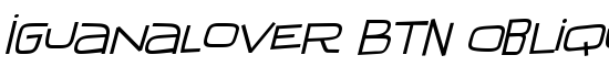 IguanaLover BTN Oblique - Download Thousands of Free Fonts at FontZone.net