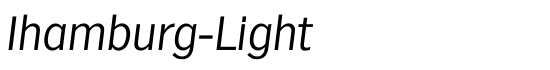 Ihamburg-Light - Download Thousands of Free Fonts at FontZone.net