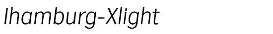 Ihamburg-Xlight - Download Thousands of Free Fonts at FontZone.net