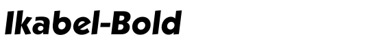 Ikabel-Bold - Download Thousands of Free Fonts at FontZone.net