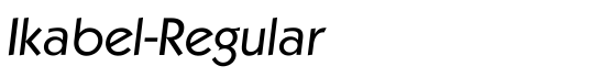 Ikabel-Regular - Download Thousands of Free Fonts at FontZone.net