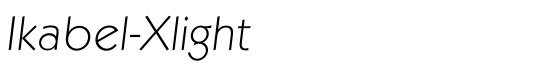 Ikabel-Xlight - Download Thousands of Free Fonts at FontZone.net