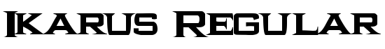 Ikarus Regular - Download Thousands of Free Fonts at FontZone.net