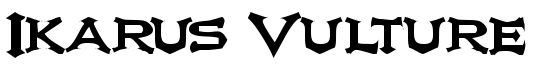 Ikarus Vulture - Download Thousands of Free Fonts at FontZone.net