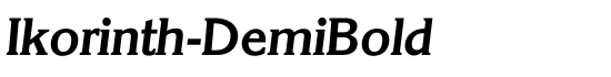 Ikorinth-DemiBold - Download Thousands of Free Fonts at FontZone.net