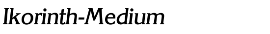 Ikorinth-Medium - Download Thousands of Free Fonts at FontZone.net
