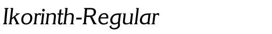 Ikorinth-Regular - Download Thousands of Free Fonts at FontZone.net