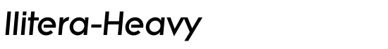 Ilitera-Heavy - Download Thousands of Free Fonts at FontZone.net
