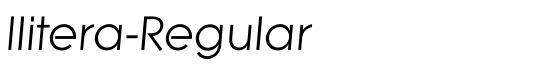 Ilitera-Regular - Download Thousands of Free Fonts at FontZone.net