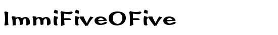 ImmiFiveOFive - Download Thousands of Free Fonts at FontZone.net