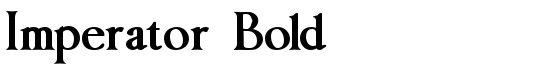 Imperator Bold - Download Thousands of Free Fonts at FontZone.net