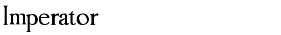 Imperator - Download Thousands of Free Fonts at FontZone.net
