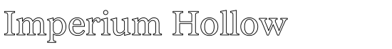 Imperium Hollow - Download Thousands of Free Fonts at FontZone.net