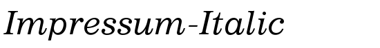 Impressum-Italic - Download Thousands of Free Fonts at FontZone.net