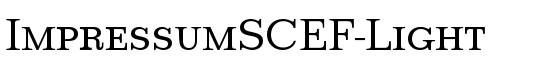 ImpressumSCEF-Light - Download Thousands of Free Fonts at FontZone.net