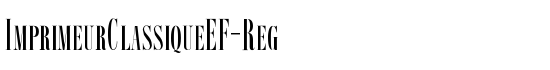 ImprimeurClassiqueEF-Reg - Download Thousands of Free Fonts at FontZone.net