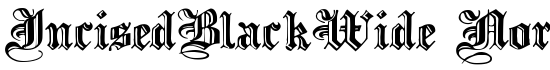 IncisedBlackWide Normal - Download Thousands of Free Fonts at FontZone.net