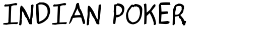 indian poker. - Download Thousands of Free Fonts at FontZone.net
