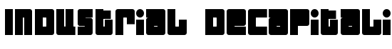 Industrial Decapitalist Bold - Download Thousands of Free Fonts at FontZone.net